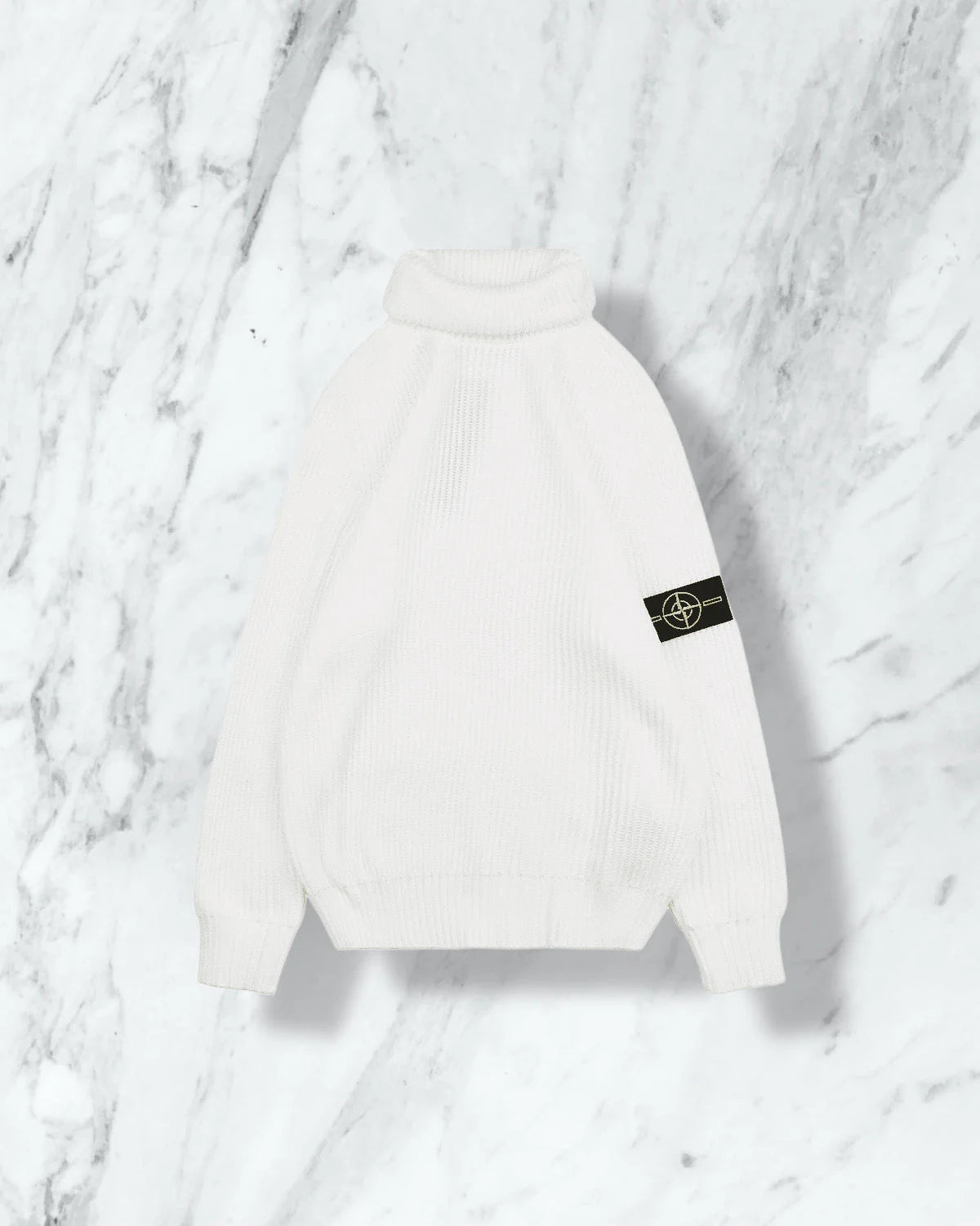 sweat coton stone island  - blanc