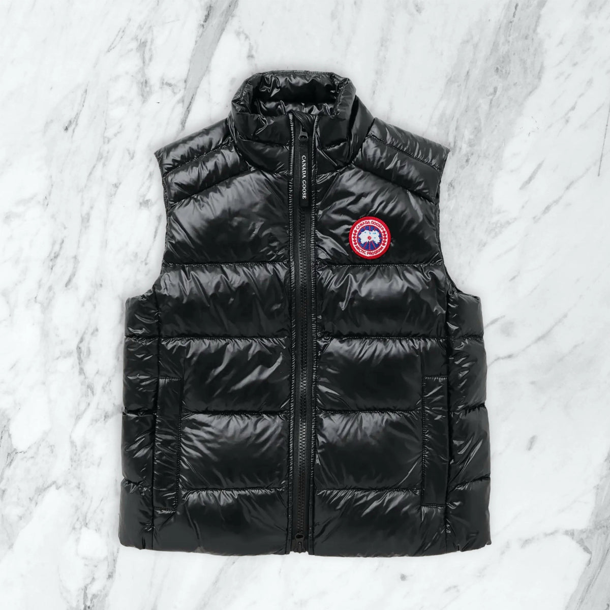Doudoune sans manches canada goose - noir/brillant