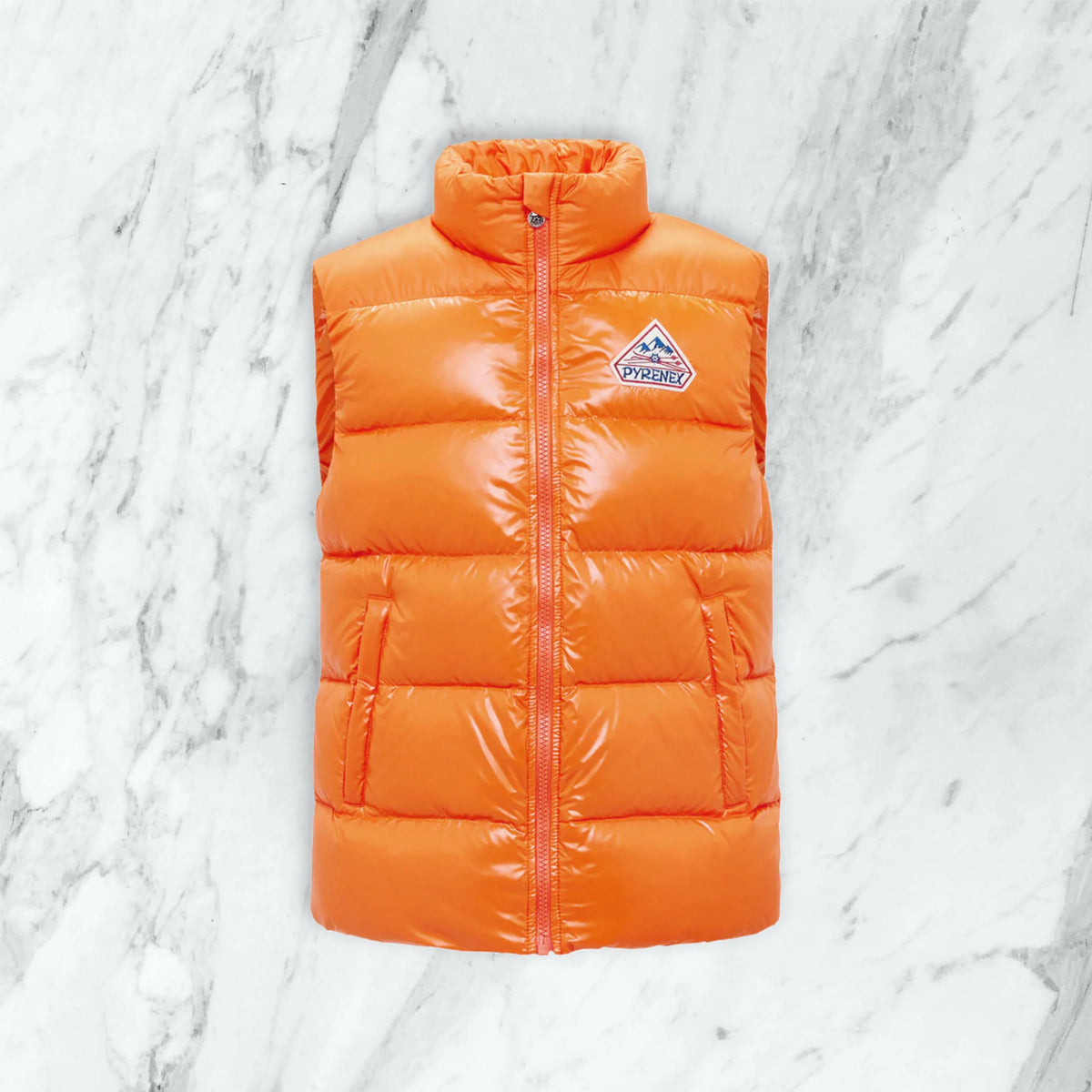 doudoune sans manches gertrude - orange